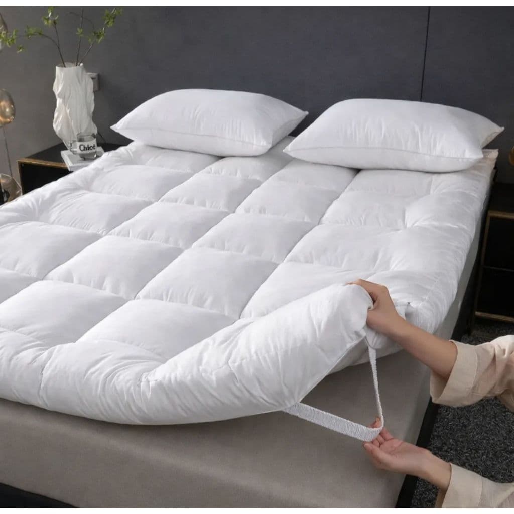 Protetor de Colchão Pillow Top Solteiro 400 Fios com Elástico | Macio, Aconchegante, Lavável