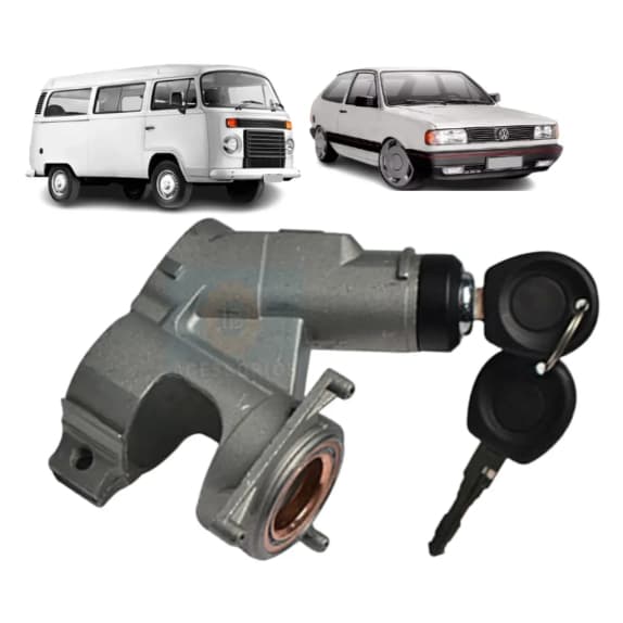 Trava de Direção Coluna da Direção Sem Parte Elétrica Com Chave Volkswagen Delivery Gol GI 1980 à 1996