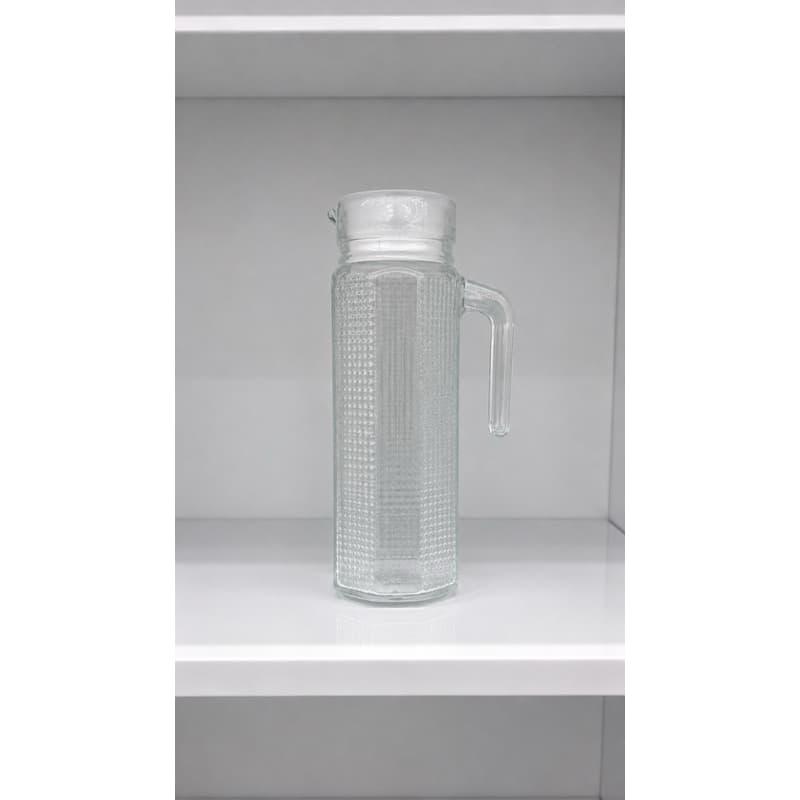 Jarra de Vidro 1L com Tampa Hermética para Conservar Bebidas