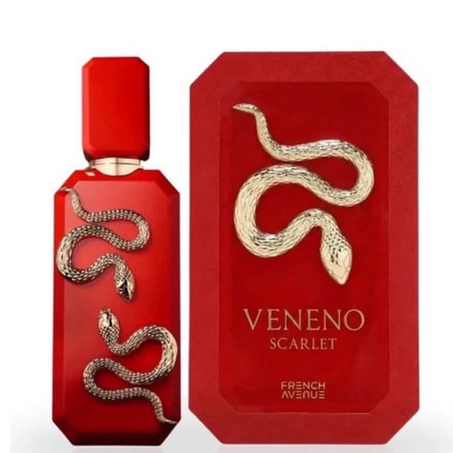 Perfume French Avenue Veneno Rouge Extrait de Parfum Unissex 100ml Árabe Doce Frutado Intenso