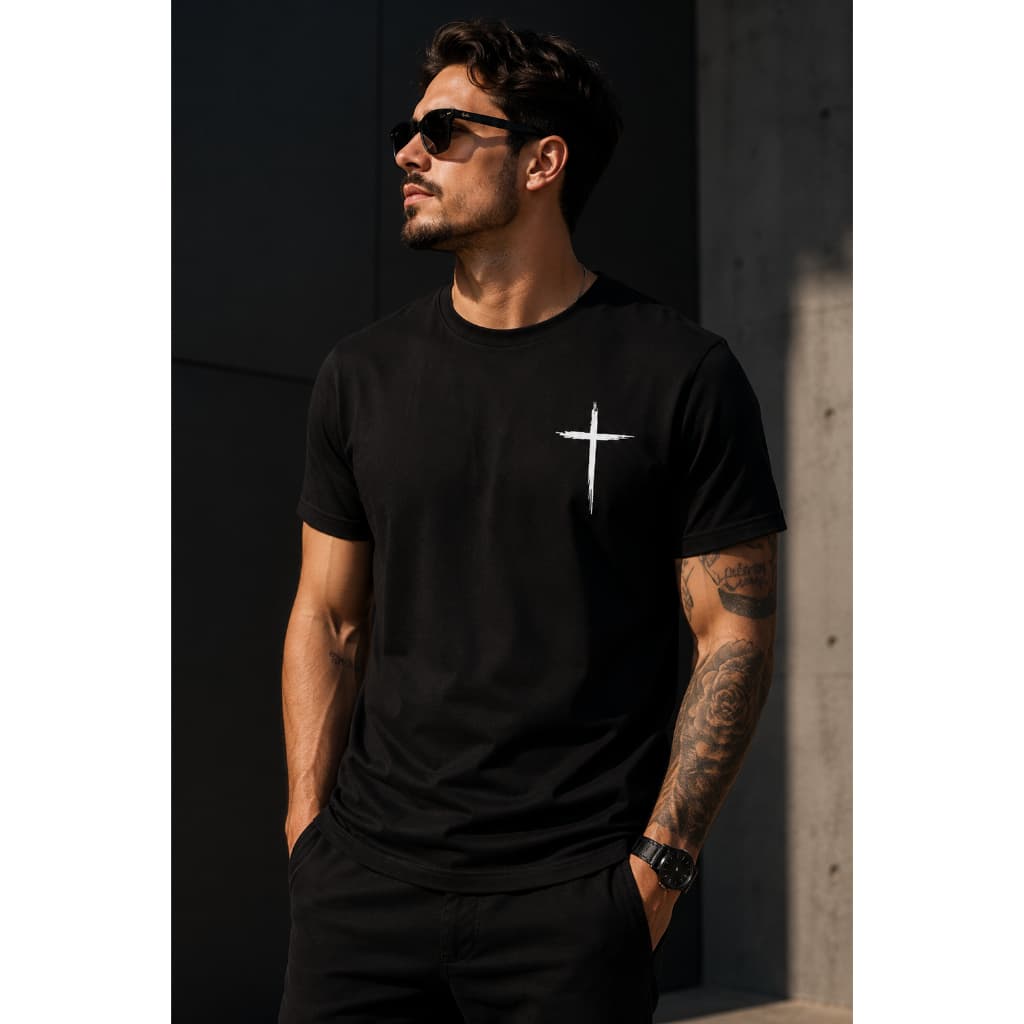 Camisa Unissex Cristã  T-Shirt 100% Algodão Minimalista Streetwear Premium
