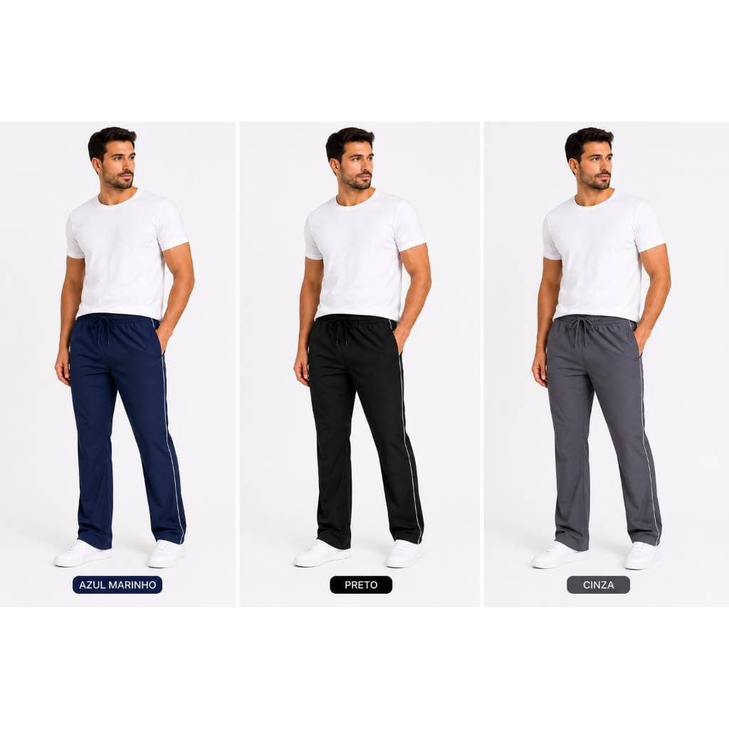 Calça Masculina em Tactel Confortável Varias Cores