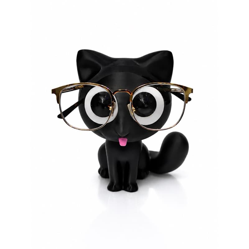 Porta Óculos Gatinho Fofo + Brinde Surpresa – Organizador Decorativo para Mesa