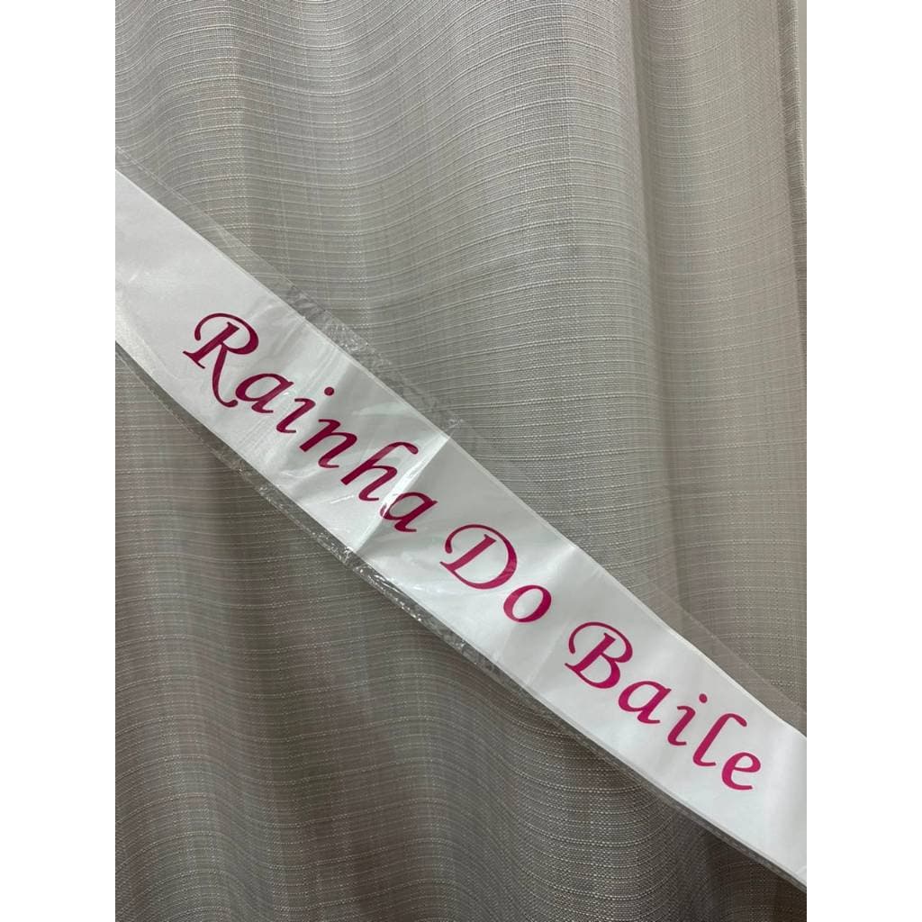 Faixa Escrita Pink Debutante 15 Anos Rainha Do Baile