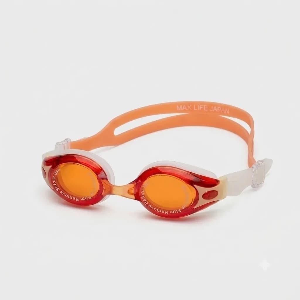 Oculos De Natação Leader Union Star Af Laranja /transparente