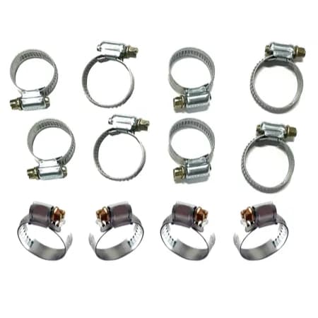 Kit 5 Abraçadeiras De Metal E Aço Reforçado Borboleta Vedação Para Mangueira 3/8 10-13mm