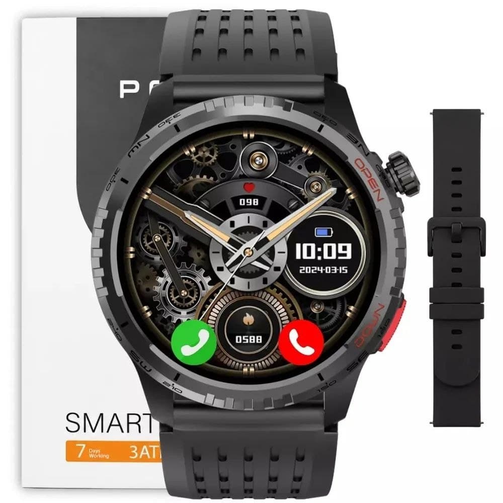Relógio Inteligente Smartwatch PEJE G11 AMOLED GPS Strava Bluetooth  Android iOS