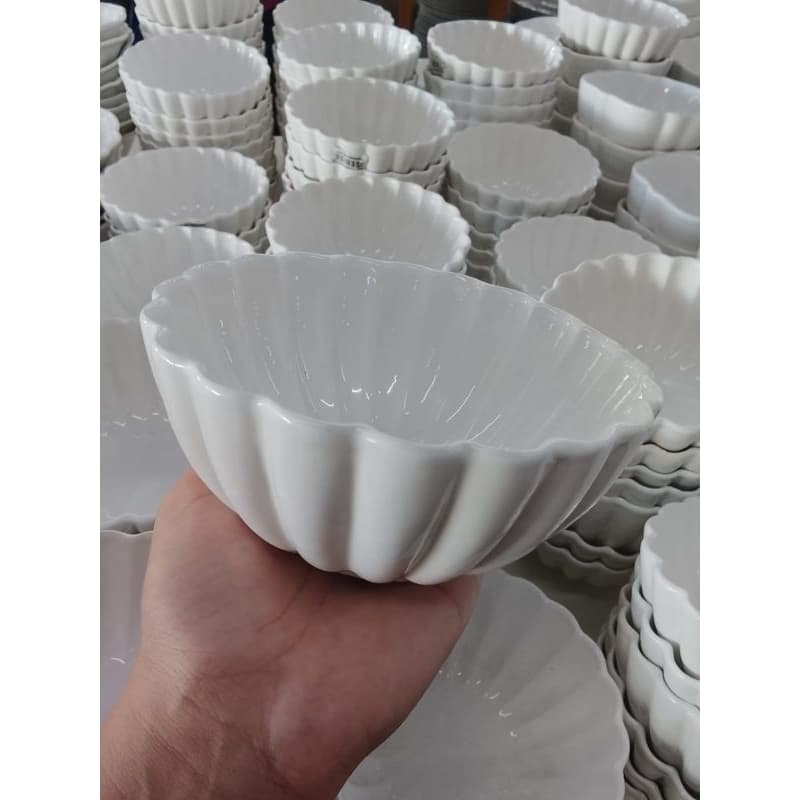 Bowl de Cerâmica 2ª Linha | Tigela Decorativa Multiuso para Saladas, Frutas, Sopas e Cereais