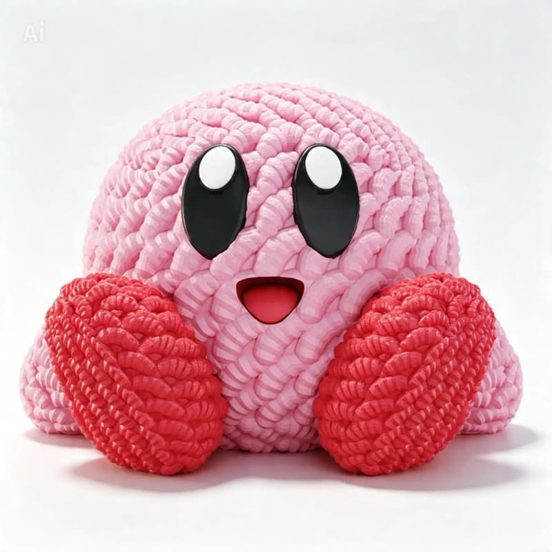 Kirby Estilo Amigurumi