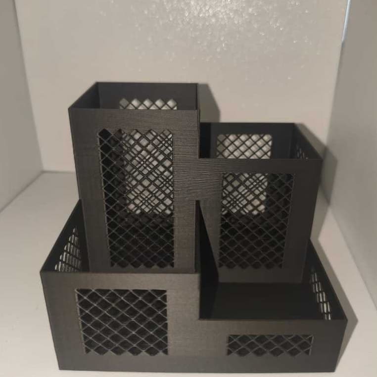Organizador de Mesa com Divisórias para Canetas e Lápis e outros impressão 3d PLA