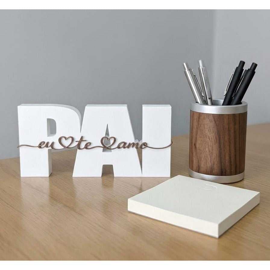 Enfeite PAI Eu Te Amo Decoração Lembrancinha Pais Placa decorativa
