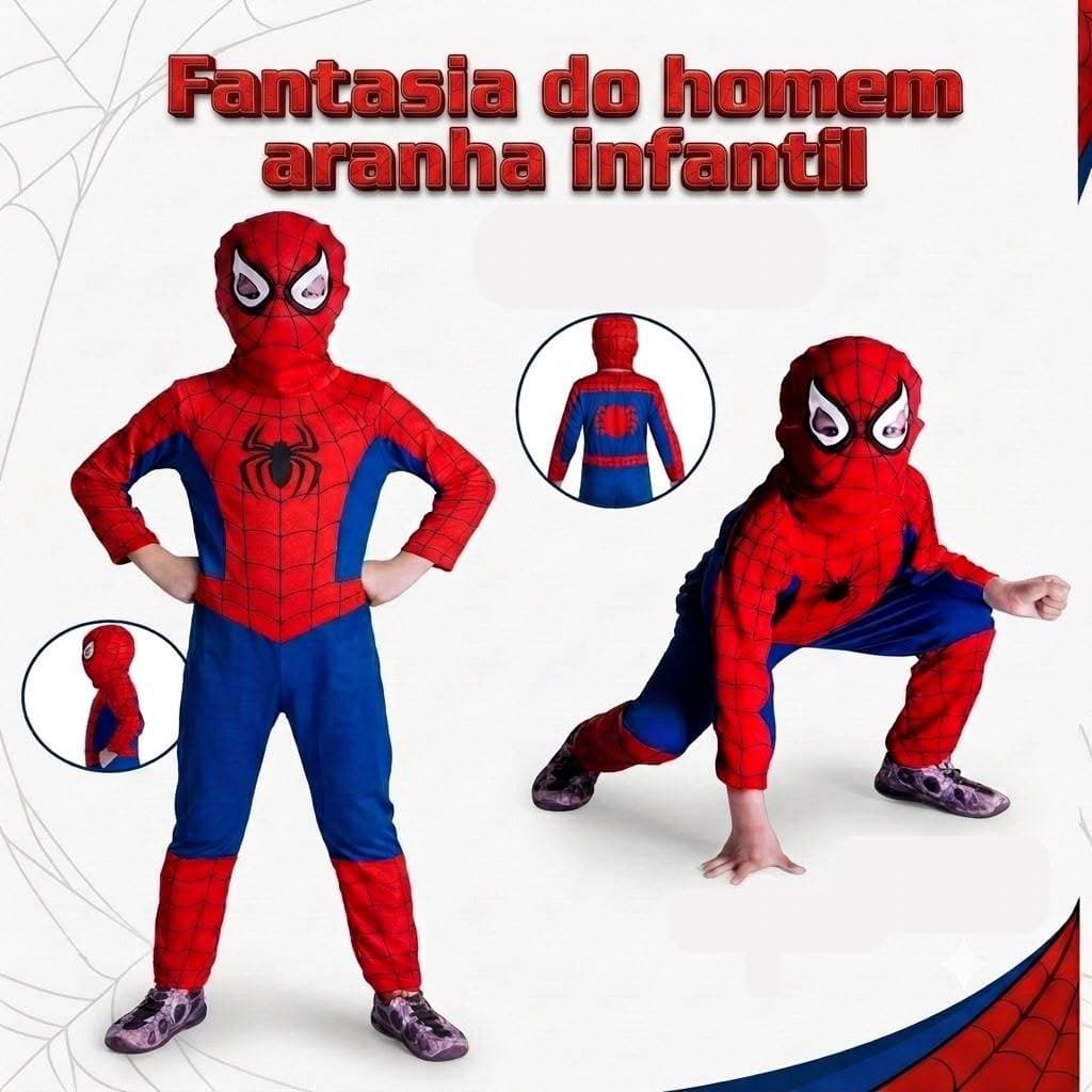 Homem Aranha Fantasia Homem Aranha Infantil Roupa Do Homem Aranha Infantil Homem Aranha Fantasia