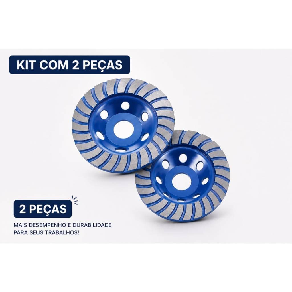 Disco Rebolo Turbo Diamantado 115mm - Alta Resistência e Versatilidade