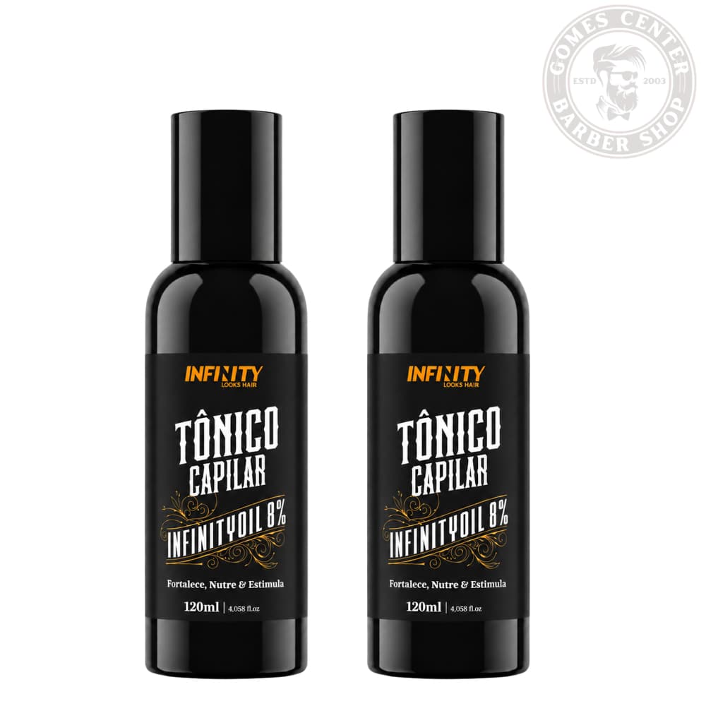 Kit 2x Tônico Capilar Antiqueda 120ml Serum de Crescimento Infinitydil - Cabelo Barba Sobrancelha