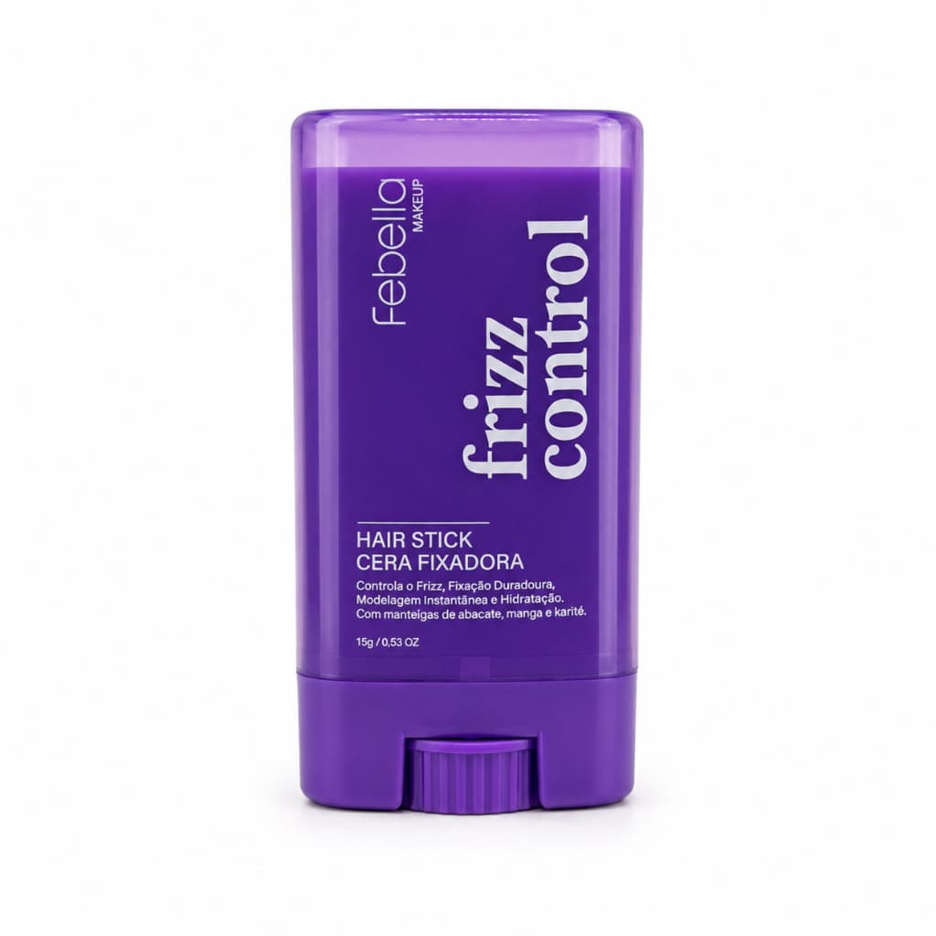Hair Stick Frizz Control Febella Cera Fixadora Capilar 15g Anti Frizz Modeladora
