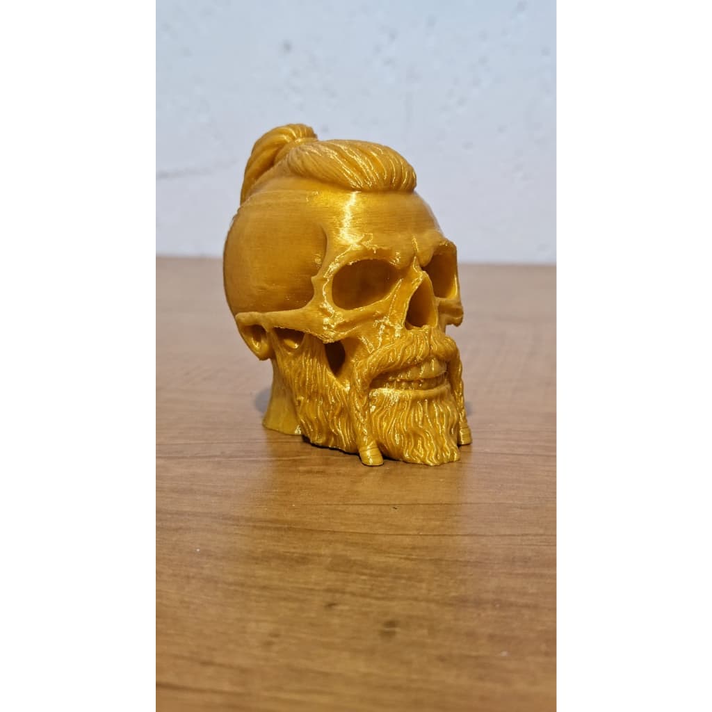 Caveira Barbuda Decorativa – Impressão 3D (VIKING) MINI