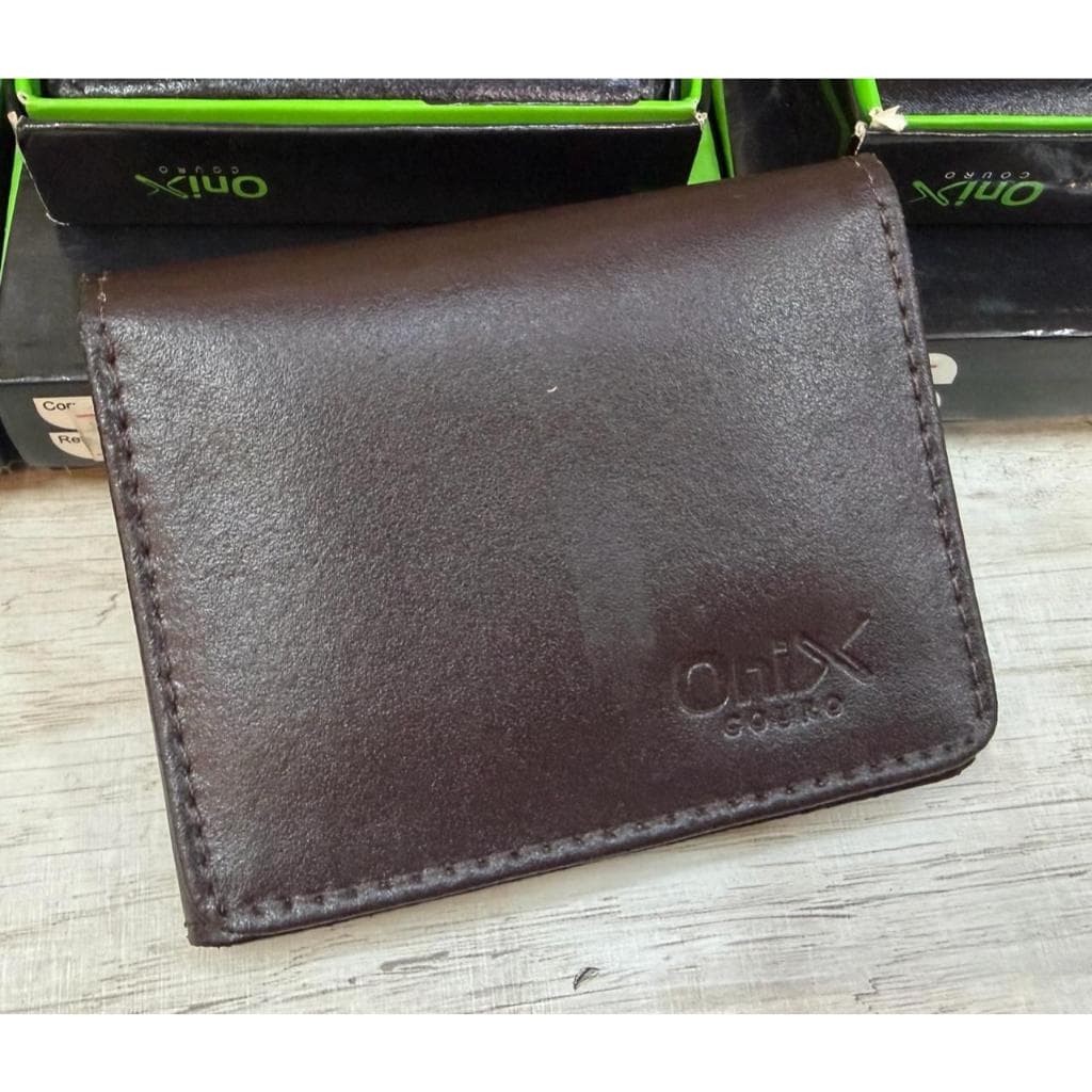 CARTEIRA COURO MASCULINA MARCA ONIX MODELO PREMIUM
