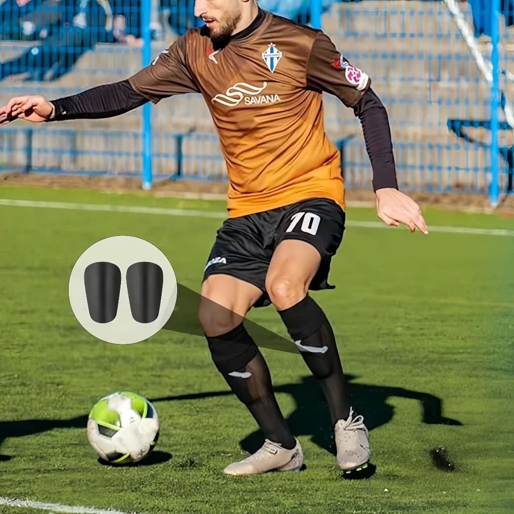 Mini Caneleiras Para Treinamento De Futebol , Equipamento Leve E Confortável De Proteção Panturrilha