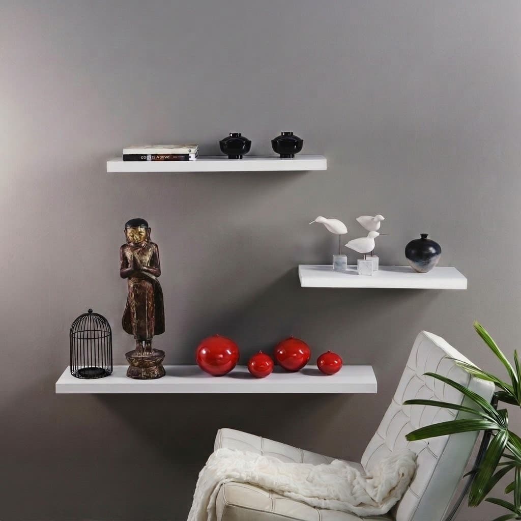 Prateleira Para Livros Decorações 3 Peças