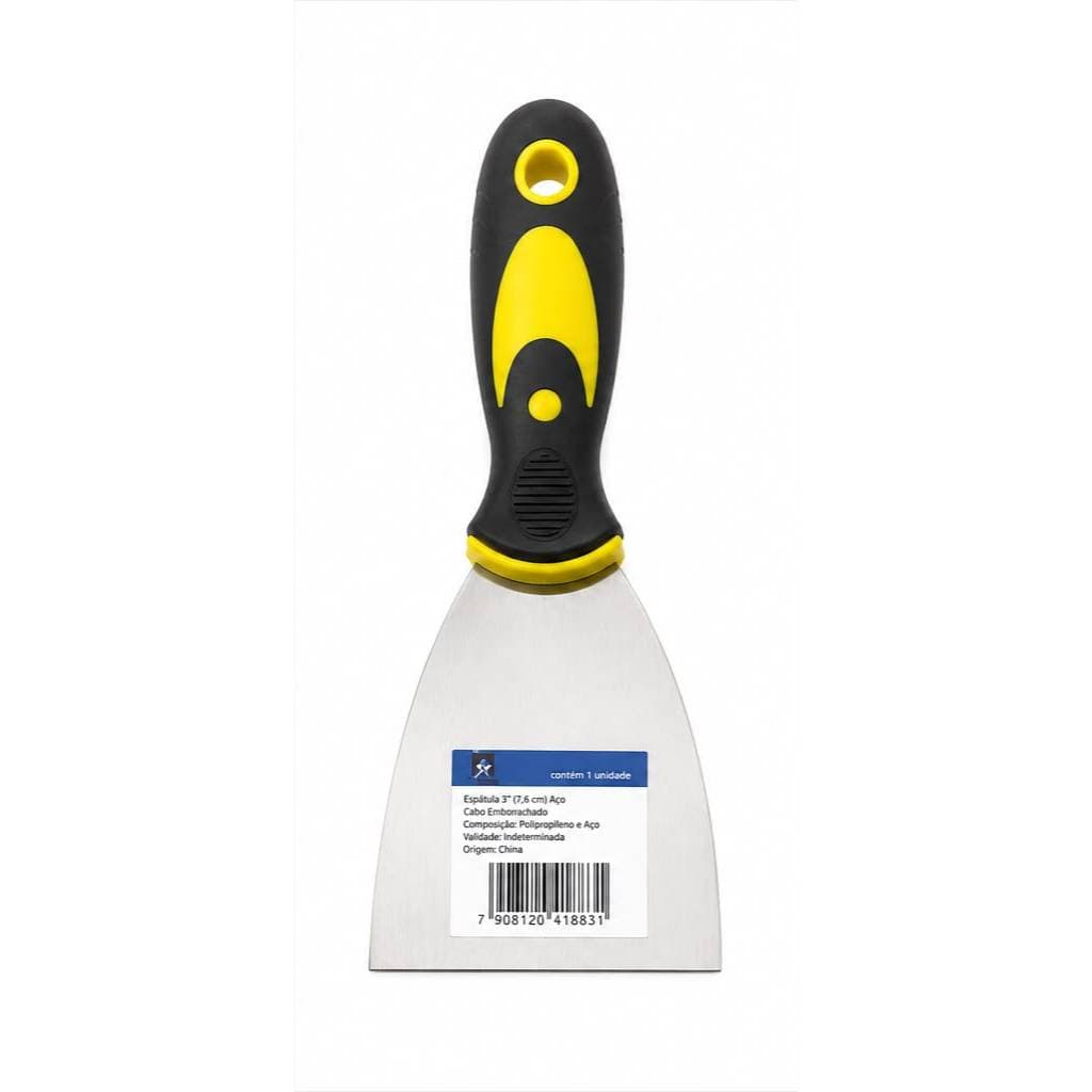 Espátula De Aço 3 Polegadas Brazil House Para Pintura Massa Corrida Gesso Reparo