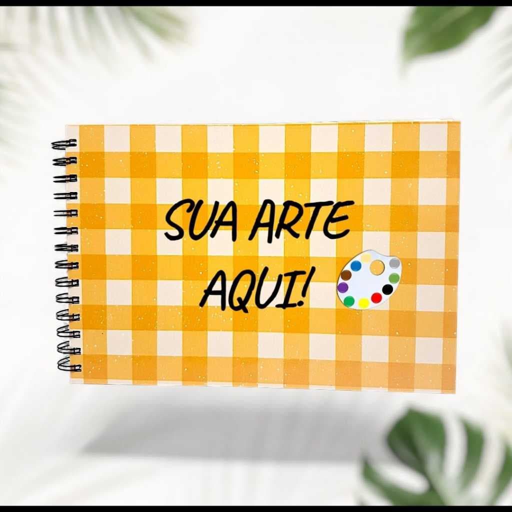 Caderno de Desenho Capa Dura 100 Páginas 90gr  – PERSONALIZADO