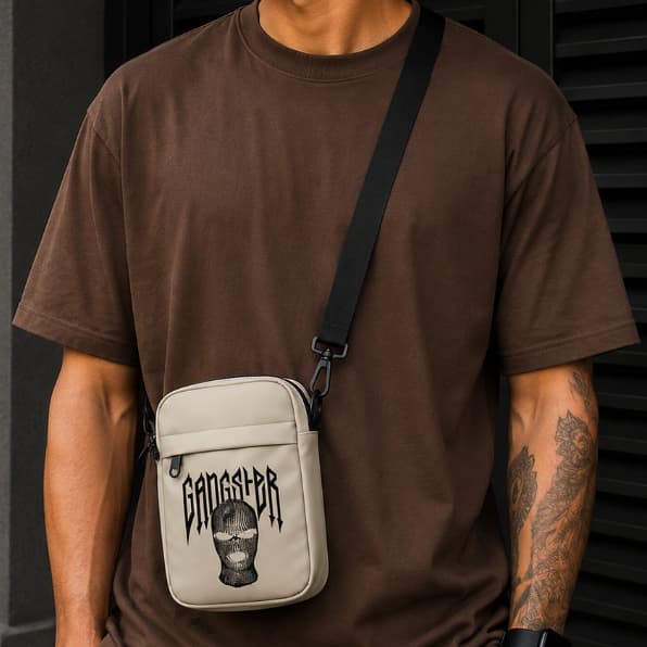Bolsa Gangster Transversal Shoulder Bag Tiracolo Pochete Unisex Mini