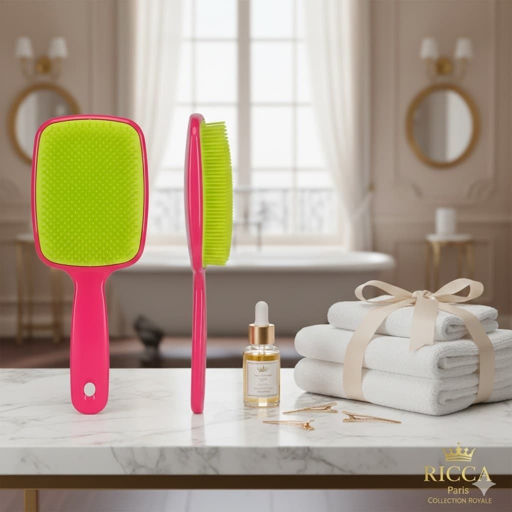 Escova de Cabelo Ricca Flex Soft Cor: Cherry
