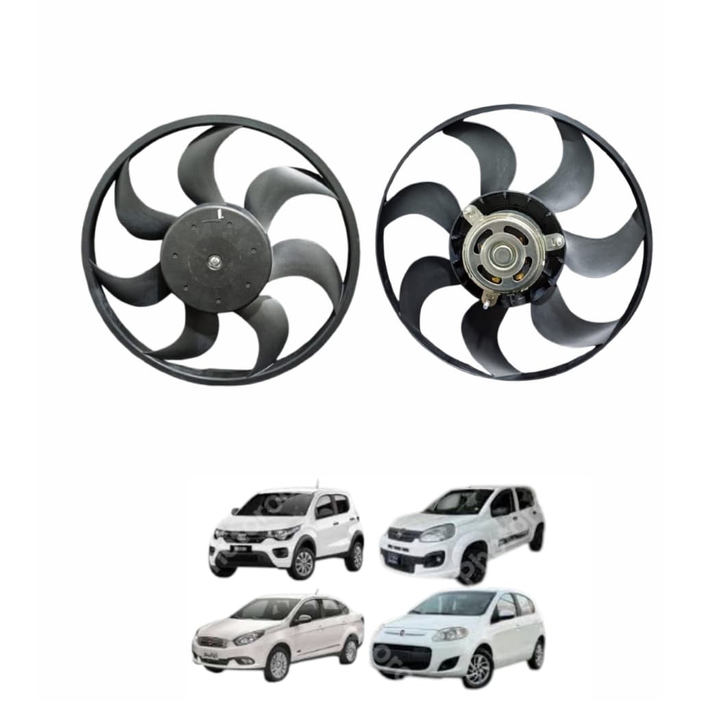 MOTOR E HELICE DA VENTOINHA DO RADIADOR GRAND SIENA C/AR 1.4 1.6 2012 2013 2014 2015 2016 2017 ... 2021