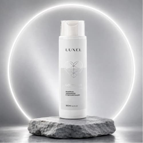 Shampoo para Cabelo Oleoso Hidratação e Reconstrução Capilar Profissional Luxel Love Hair Silver 300ml