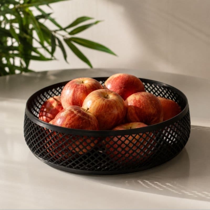 Fruteira Decorativa Bowl Organizador Vazado Multiuso Tigela Porta-Trecos Moderno 18cm e 23cm