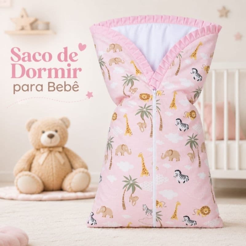 Saco de dormir para bebê recém-nascido matelado, com zíper, várias estampas