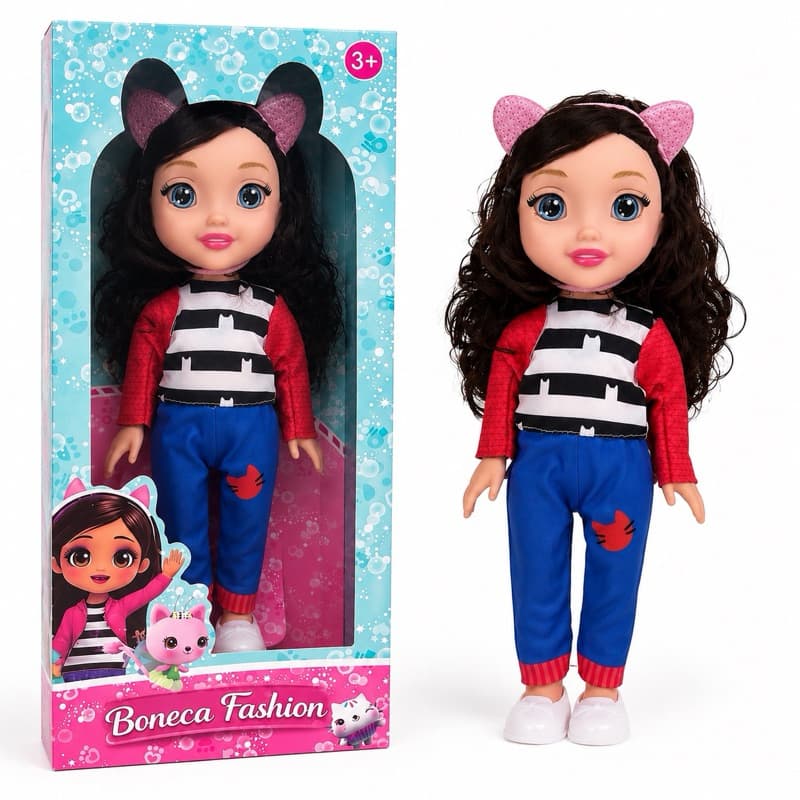 Boneca Gabby Girl A Casa Mágica Gabbys Dollhouse Musical 32Cm Som E Luz Envio Imediato