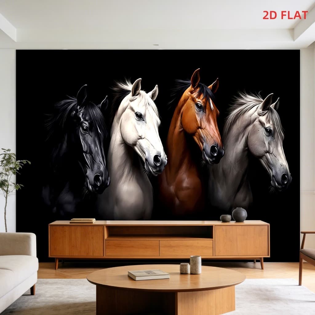 quadro decorativo cavalos 60x40