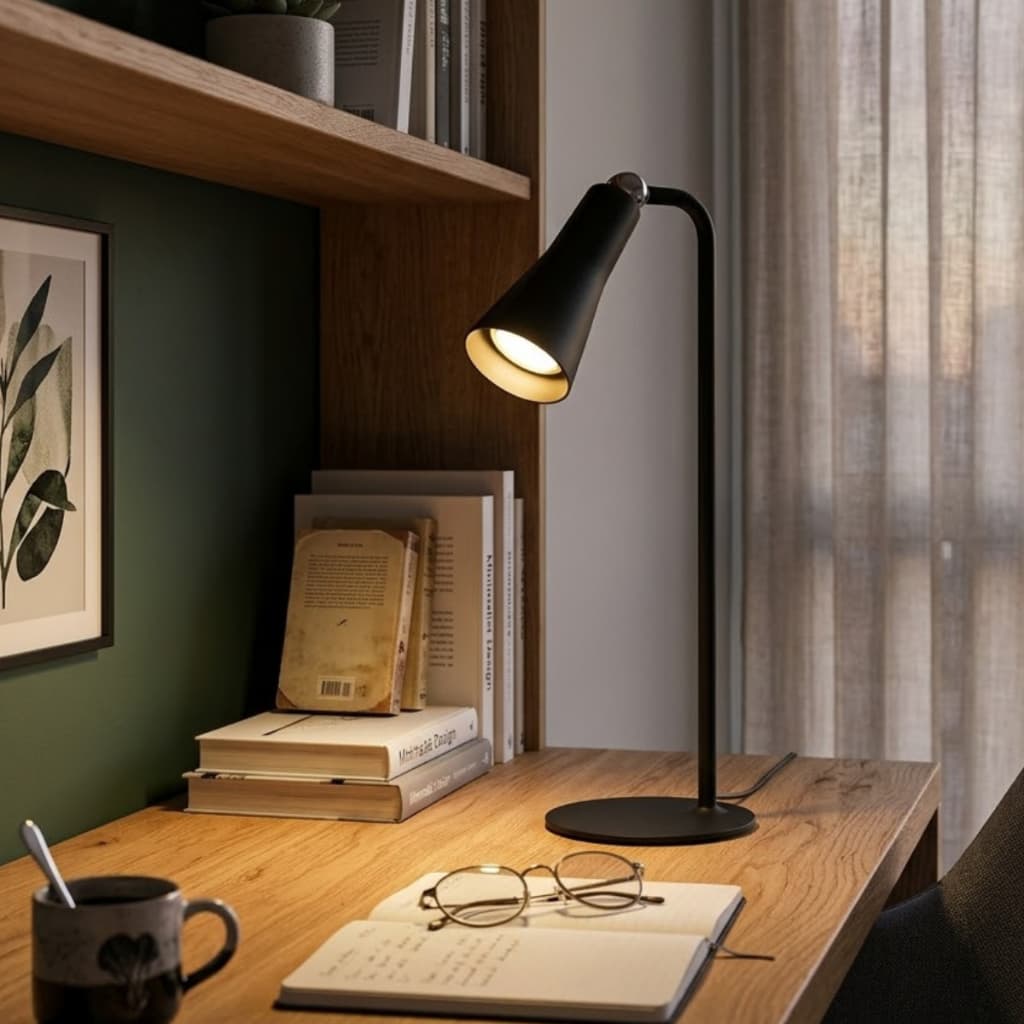 Luminária de Mesa 4 em 1 LED 3 Cores Recarregável Luz Noite