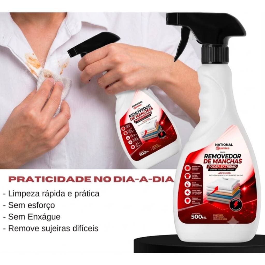 Limpador De Estofado E Tecido Remove Manchas Difíceis 500ml