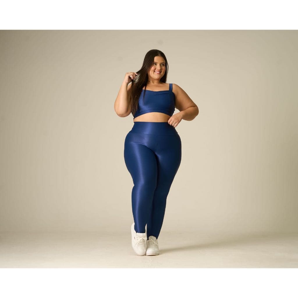 Calça Legging Fitness Cintura Alta Feminina – Modeladora, Confortável e Não Transparente