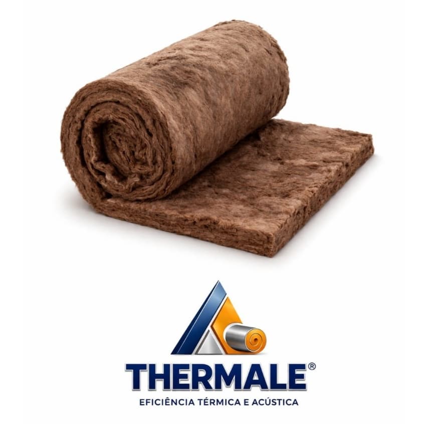 Kit 5 lãs de rocha 32 kg - 1200x600x25mm - Eficiência térmica e acústica para paredes, forros, tetos, tubulações.