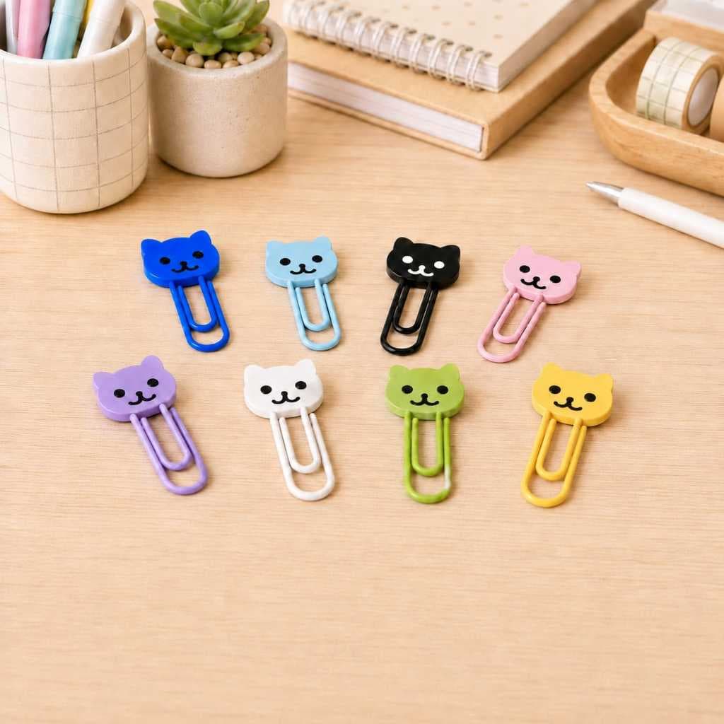 Kit Clip Gatinho Multiuso 10, 20 ou 30 Unidades – Organizador Decorativo em PLA