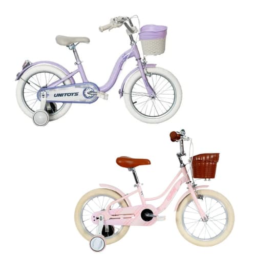 Bicicleta Retrô Lilás e Rosa Aro 16 - Unitoys