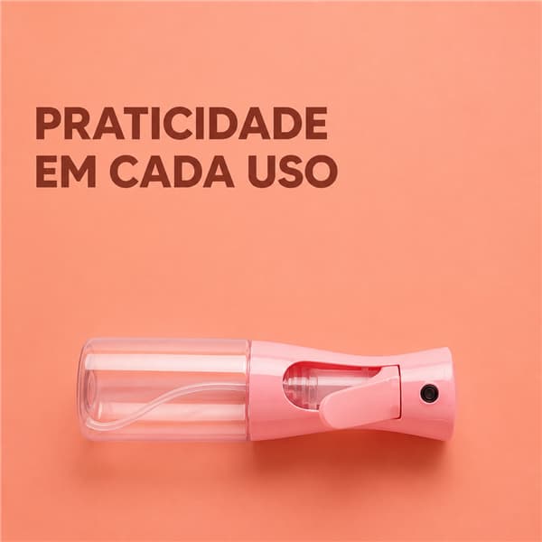 Frasco Borrifador Spray Contínuo Automático Névoa De Água Pulverizador Manual Ergonômico Designer Premium