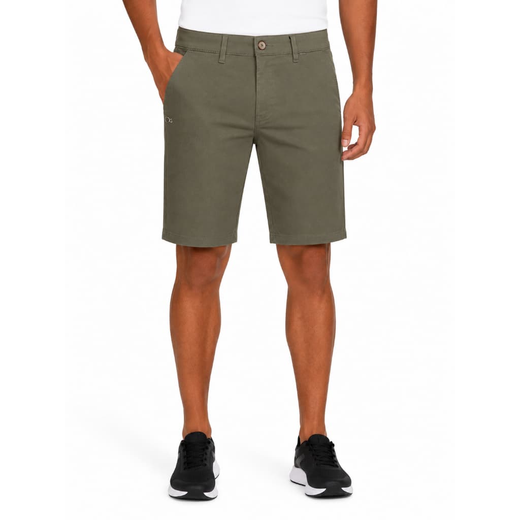 Bermuda Masculina Ogochi Sarja Elástano Slim Casual Premium