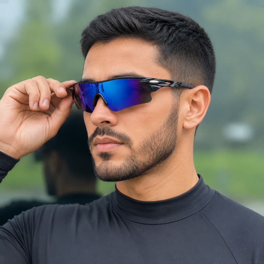 Óculos de Sol Masculino Feminino Corrida Ciclismo Pesca Beach Tennis Praia Volei Esportivo Lente Espelhada Proteção UV