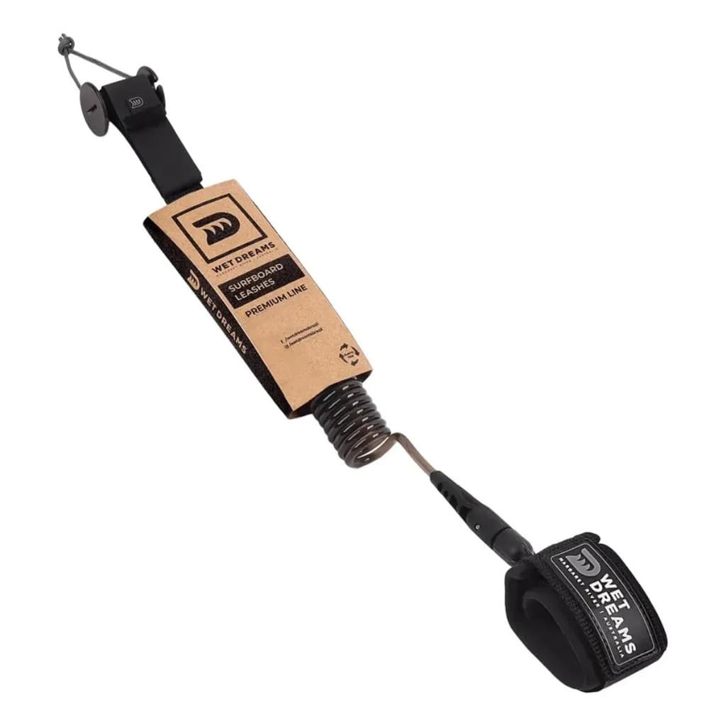 Leash Para Prancha de Bodyboard Pulso Premium Line Wet Dreams Fumê 7mm