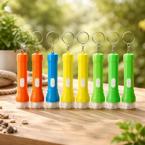 Kit 12/24/36 Mini LED Lanterna Colorida Com Corda Para Chaveiro e Lembrancinha de Festa Brinde