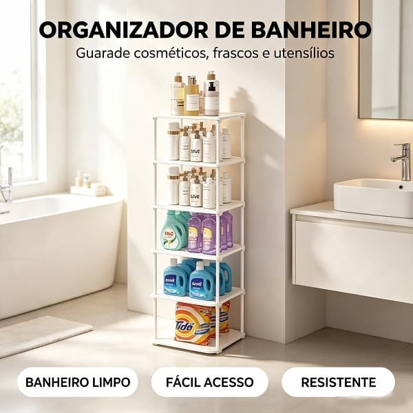Organizador Modular DIY Estante Multiuso Ajustável Níveis Prateleira de Canto para Sapatos Utensílios Plantas