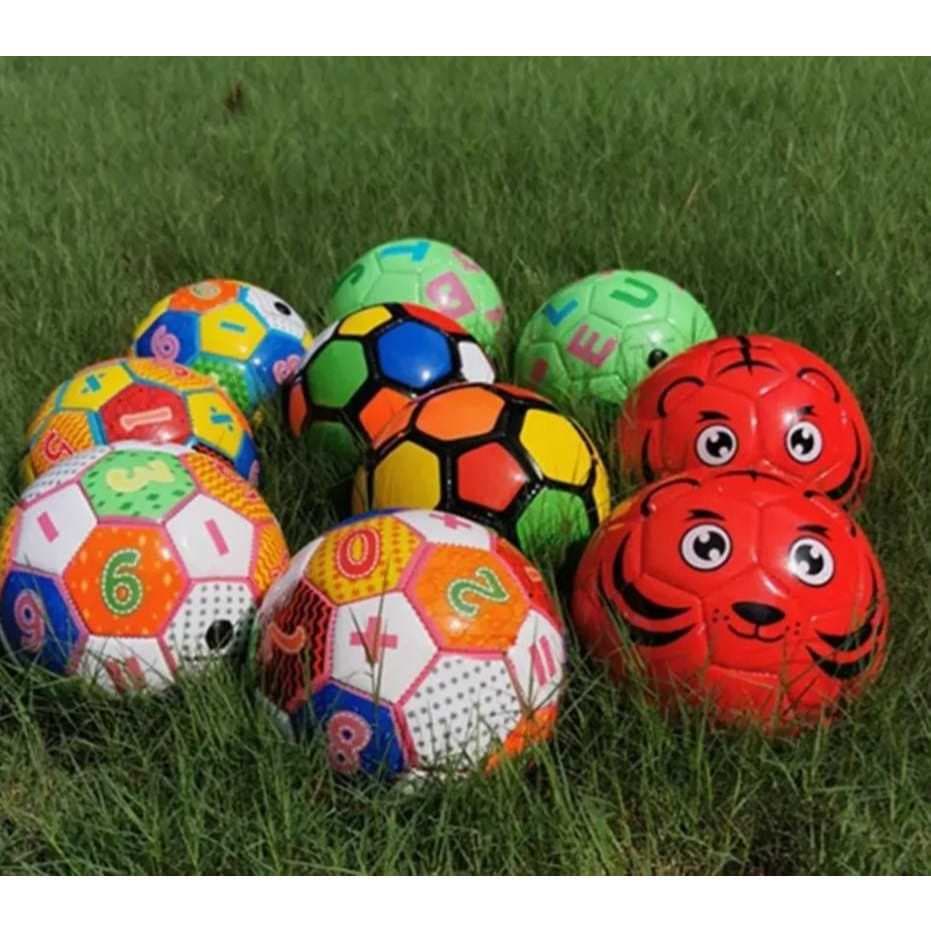 Bola de Futebol Tamanho 2 Couro Sintético