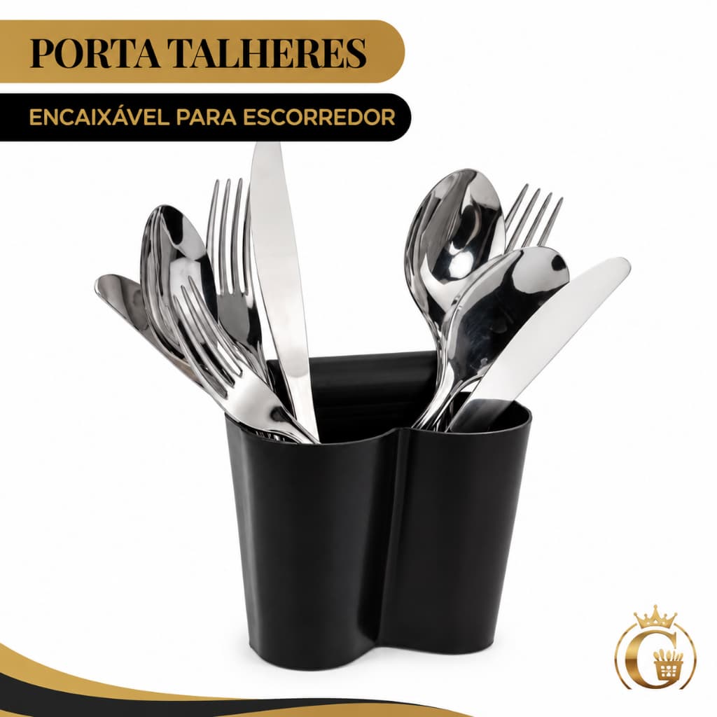 Porta Talheres Adaptável para Escorredor de Louça Encaixável