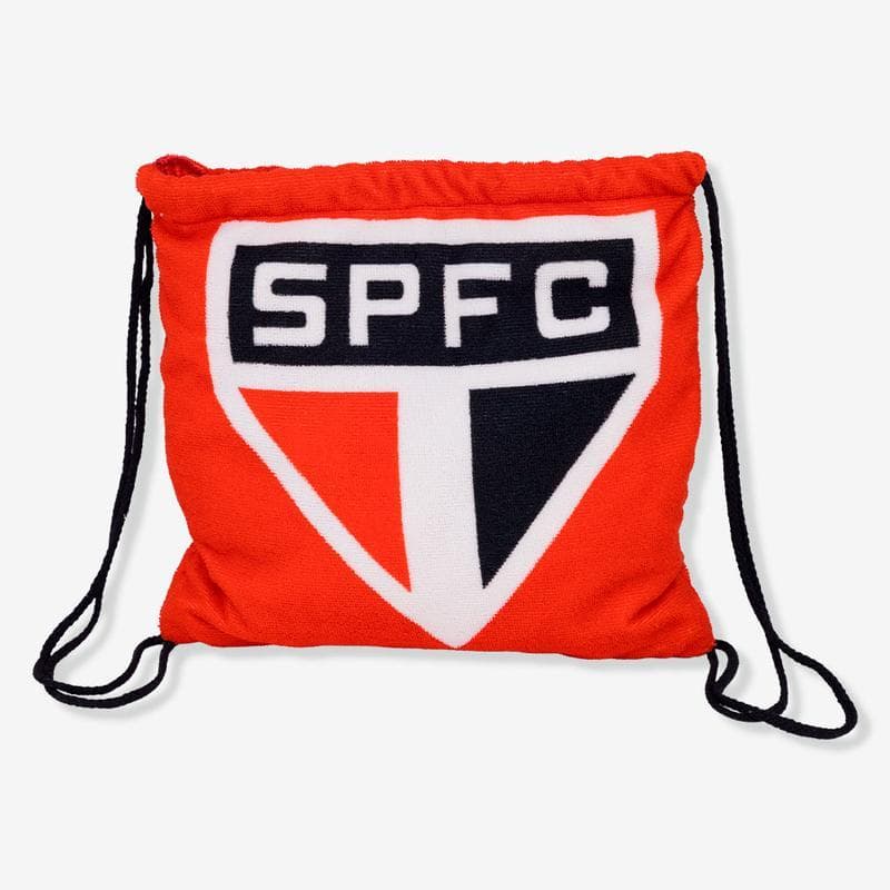 Toalha de Praia 2 em 1 São Paulo FC 70x140cm Aberta - SPFC Tricolor Zona Criativa