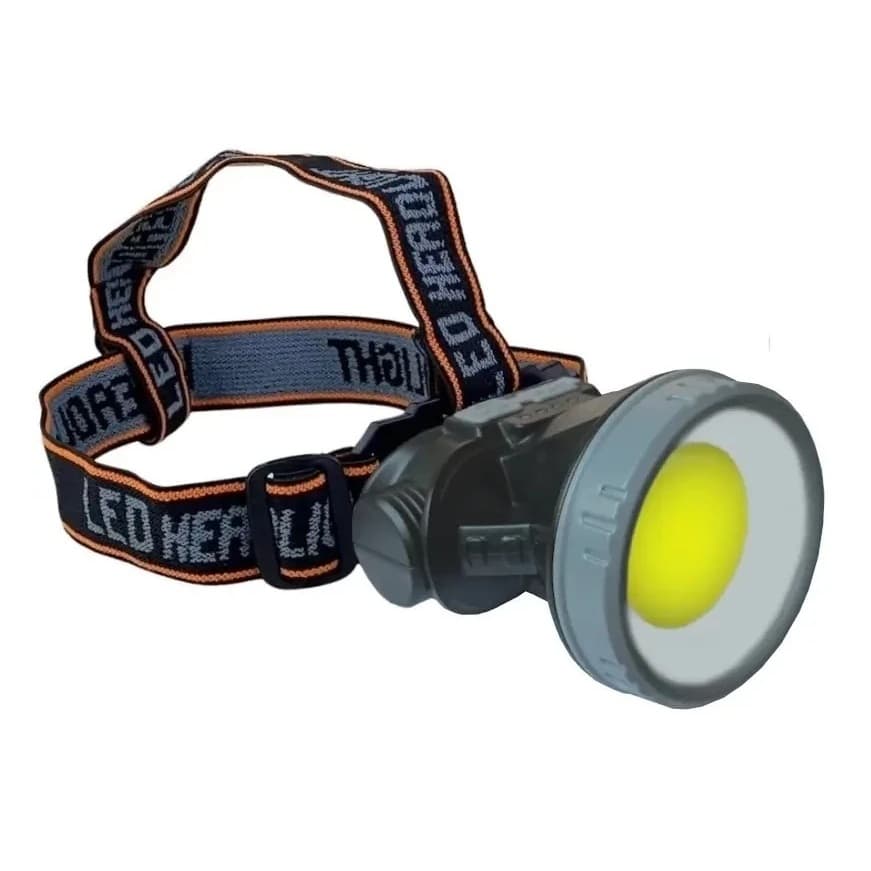 Lanterna de Cabeça LED Branco e Vermelho 5 Modos LED Recarregável C/ Cabo Trilha Ciclismo Manutenção