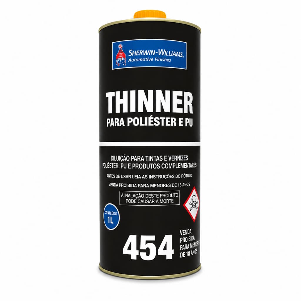Thinner para Poliéster e Pu 454 - 900ml Sherwin Williams
